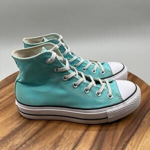 Converse Chuck Taylor All Star Lift Hi Shoes Womens 8 Green Casual Skate Sneaker